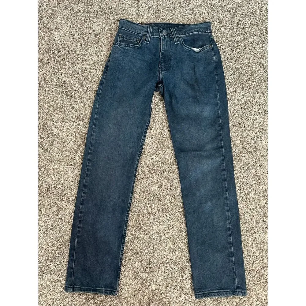 levi’s 511 denim jeans men’s size W28 L30 dark wash straight leg fit